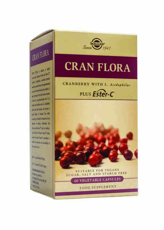 jaleas y energeticos CRAN FLORA (Arándono Rojo con Probioticos y Ester-C®)60 Cápsulas Vegetales.