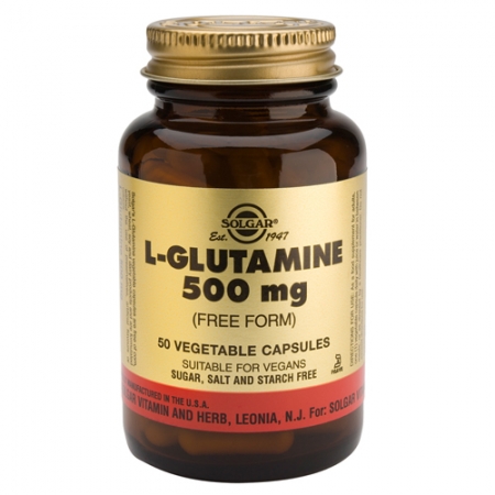 jaleas y energeticos L-GLUTAMINA 500 mg 50 Cápsulas Vegetales.